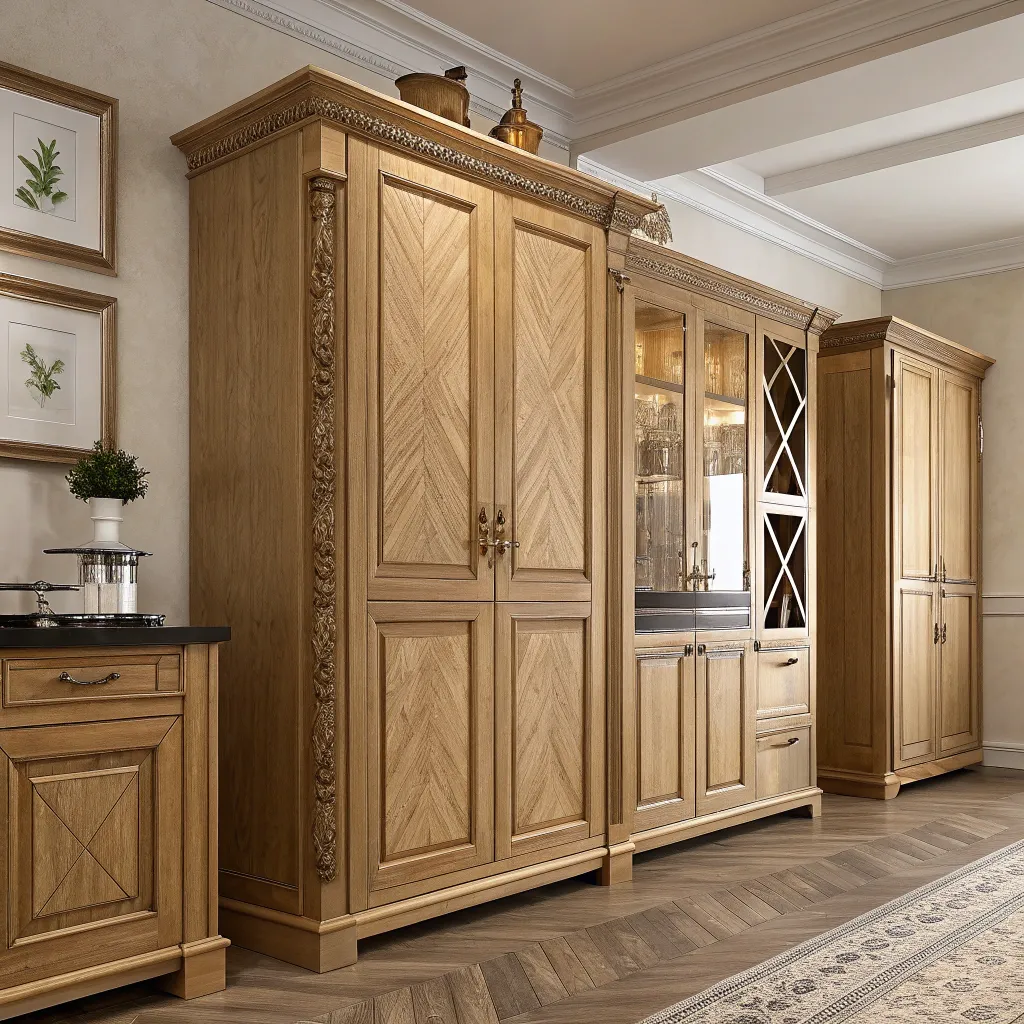 Classic wooden cabinets